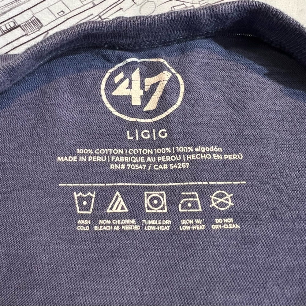 47 Seattle Mariners Cooperstown Trident Logo Tee - Picture 2 of 6